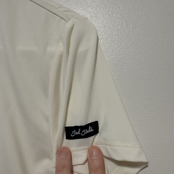 Bad Birdie Cattail Sandstorm Cream Golf Performance Polo Shirt Size Medium - Picture 4 of 8